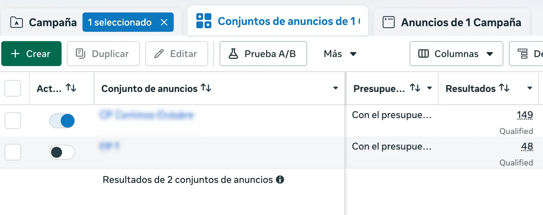 Captura de resultados de campaña con 197 llamadas calificadas agendadas en 20 días